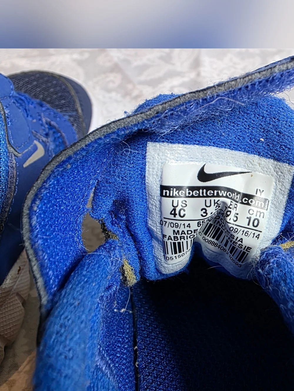 Nike Baby Boy's Flex Experience 3 athletic shoes Size 4C